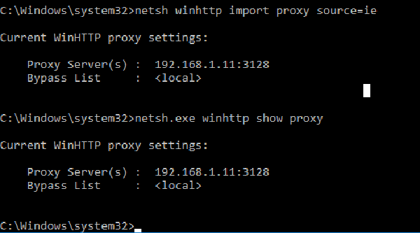 netsh interface portproxy